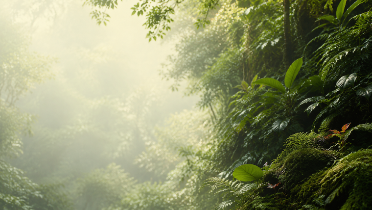 Calm evening wellness routine in a natural setting
