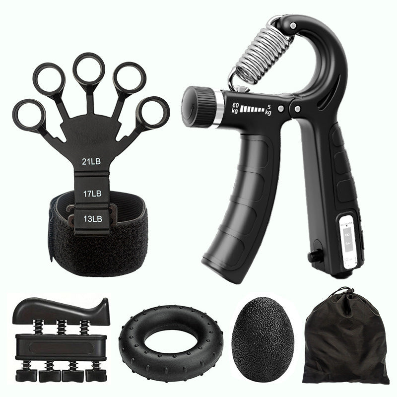 Hand Grip Strengthener and Finger Trainer Kit