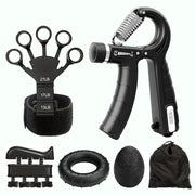 Hand Grip Strengthener and Finger Trainer Kit