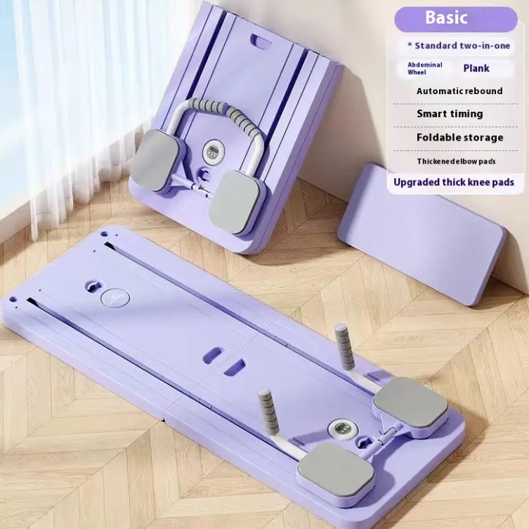 Automatic Rebound Abdominal Wheel Fitness Board