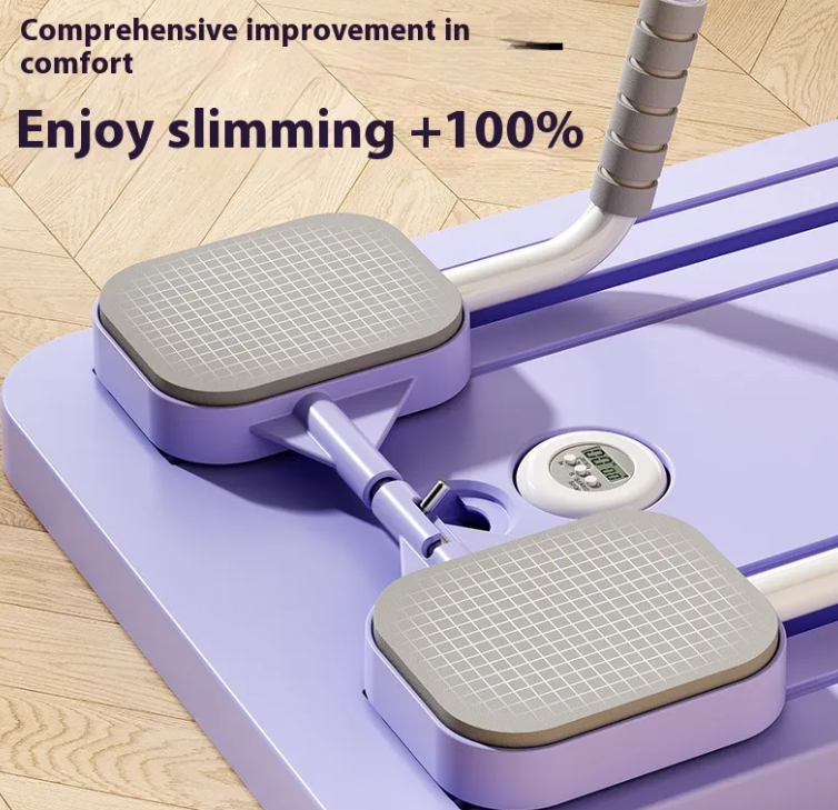Automatic Rebound Abdominal Wheel Fitness Board