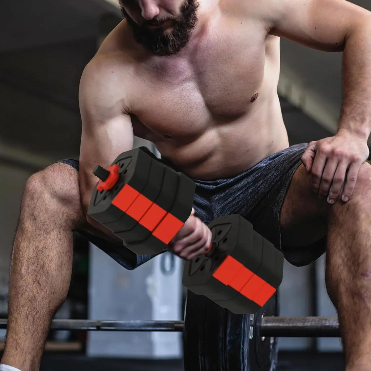 2-in-1 Adjustable Dumbbell and Barbell Set