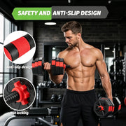 2-in-1 Adjustable Dumbbell and Barbell Set