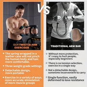U-Shaped Power Twister for Arm and Chest Training