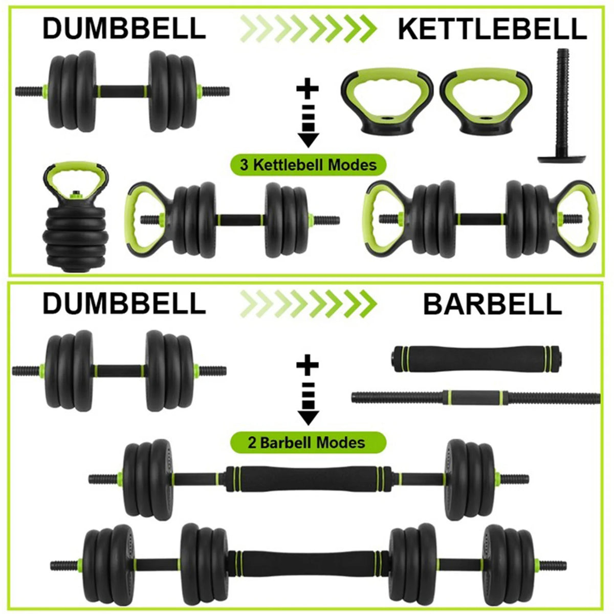 HiMISS 4-in-1 Adjustable Weight Set