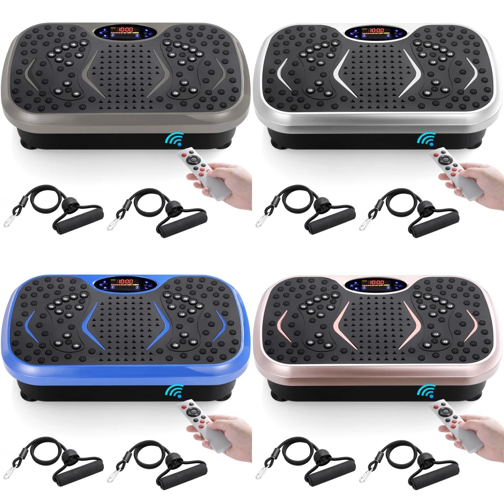 Vibration Plate Exercise Machine with Remote & Bands