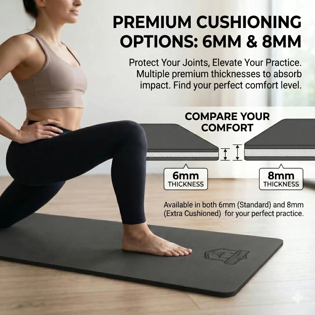 Extra Large TPE Yoga Mat, 48" x 72", 6 mm
