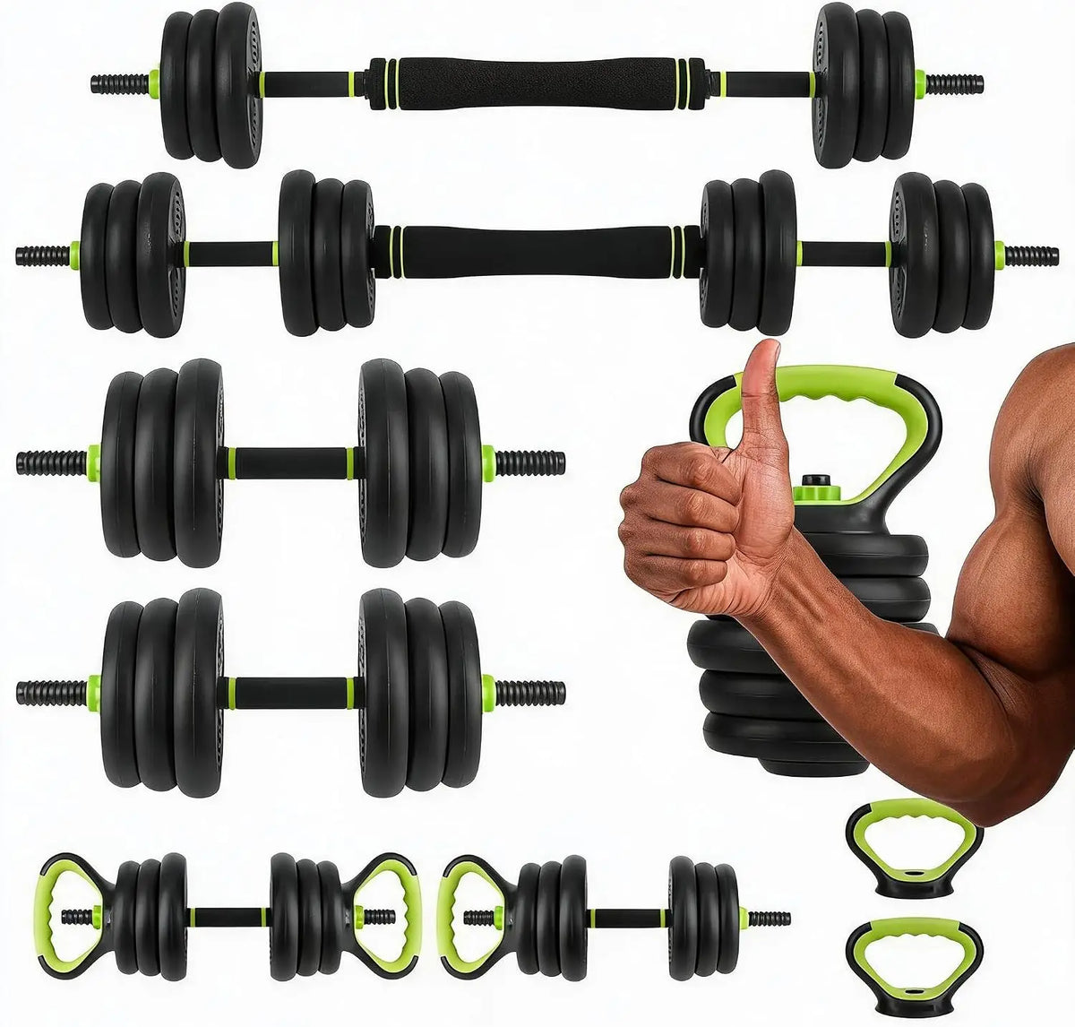 HiMISS 4-in-1 Adjustable Weight Set