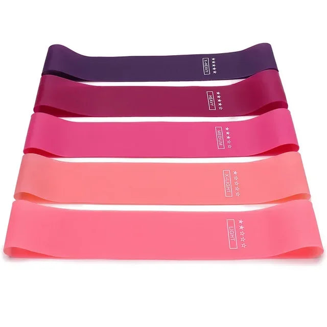 Resistance Bands Set – 5 Rubber Bands for Pilates & Yoga