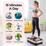 Vibration Plate Exercise Machine with Remote & Bands