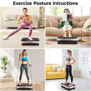 Vibration Plate Exercise Machine with Remote & Bands