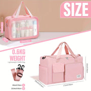 Gym Duffel Bag with Wet and Dry Compartments
