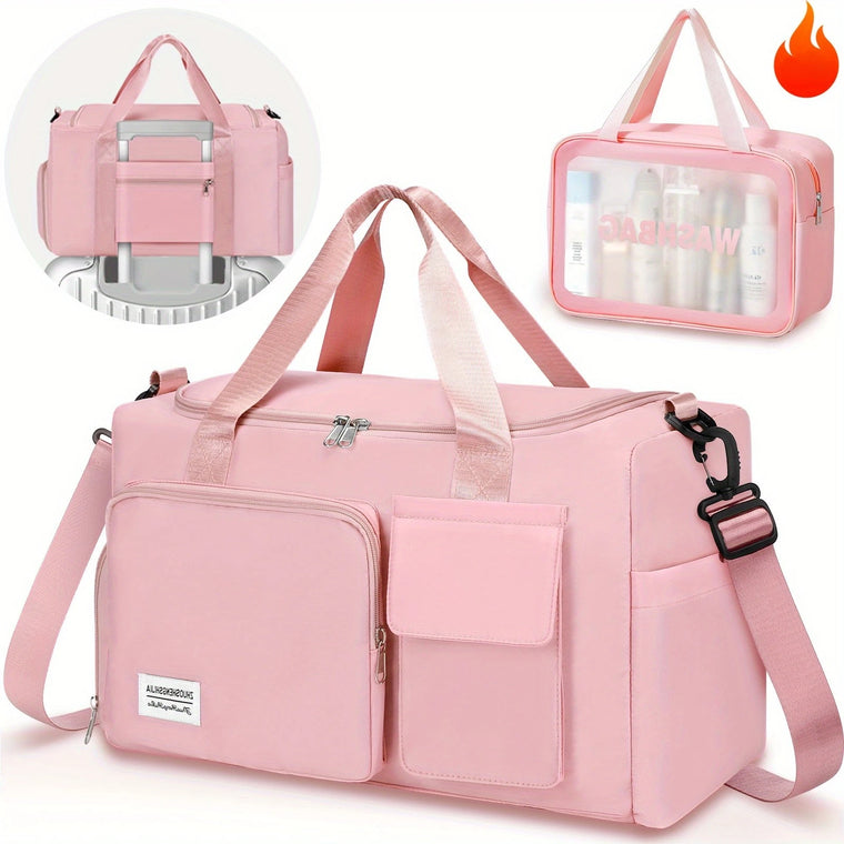 Gym Duffel Bag with Wet and Dry Compartments