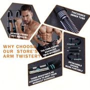 U-Shaped Power Twister for Arm and Chest Training