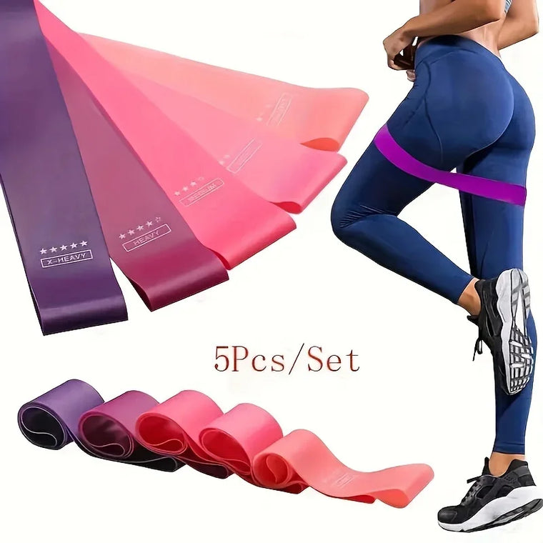 5-Level Resistance Bands Set for Home Workouts
