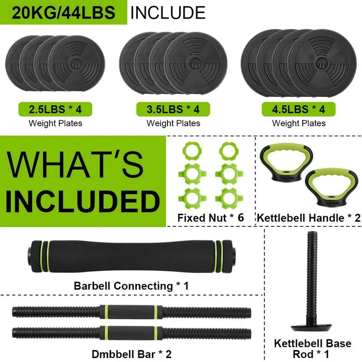 TWISTER.CK 4-in-1 Adjustable Dumbbell Set