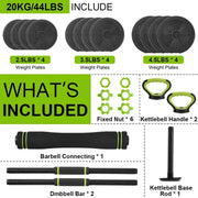 TWISTER.CK 4-in-1 Adjustable Dumbbell Set